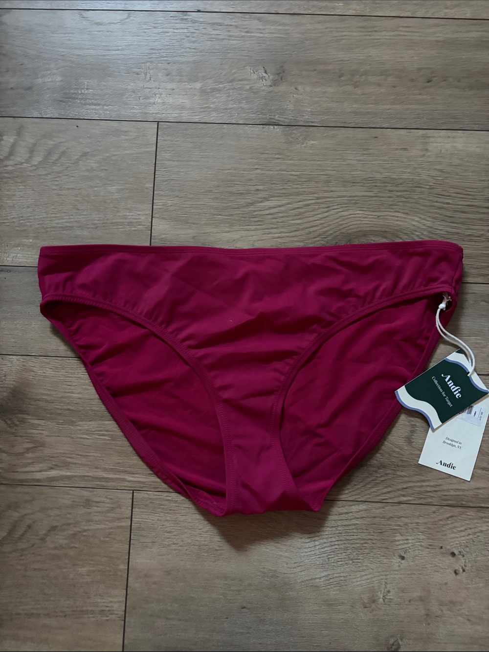 Andie Berry Pink Bikini Bottom Large NEW